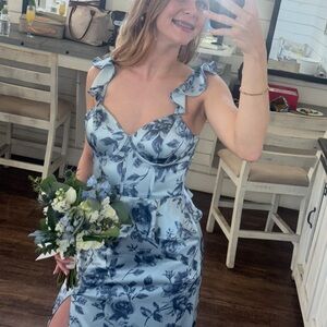 Revelry Blue Garden Dress